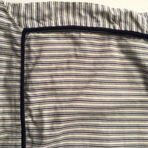Nobility Navy/Off-White Pinstripe Euro Sham